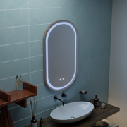 LED Touch Impora Mirror Demist System 50x80 cm Rose Gold Rám Zrcadla Korman E Výchozí název Alessandro Design