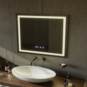 LED Touch MODENA Systém odmlžování zrcátek, hodiny a teplota 80x60 cm Zrcadla Korman S Výchozí název Alessandro Design