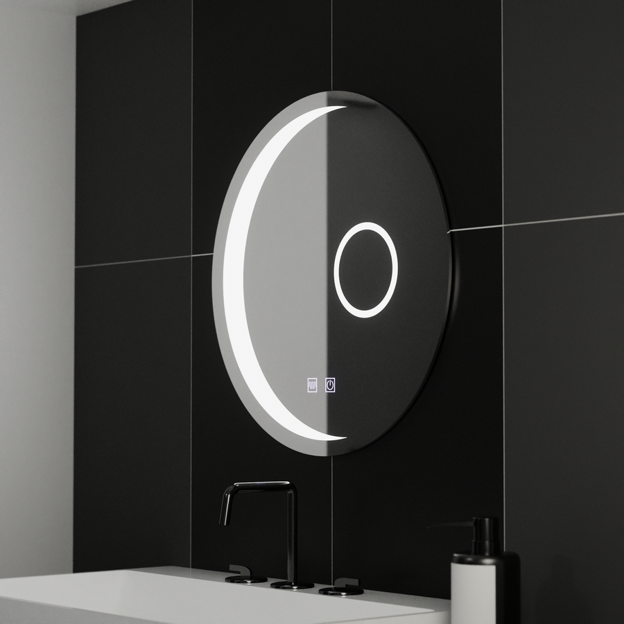 LED kulaté zrcadlo, 60 cm, Orbis Touch, Demister System, stmívatelná zrcátka Korman E Výchozí název Alessandro Design