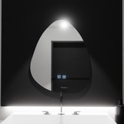 Organické LED zrcadlo 80x60cm, Fluido Touch, Demister System, Stmívatelné