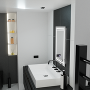 Obdélníkové LED zrcadlo, 60x80cm, KOVEN Touch, Demister System, Stmívatelná zrcátka Korman E Výchozí název Alessandro Design
