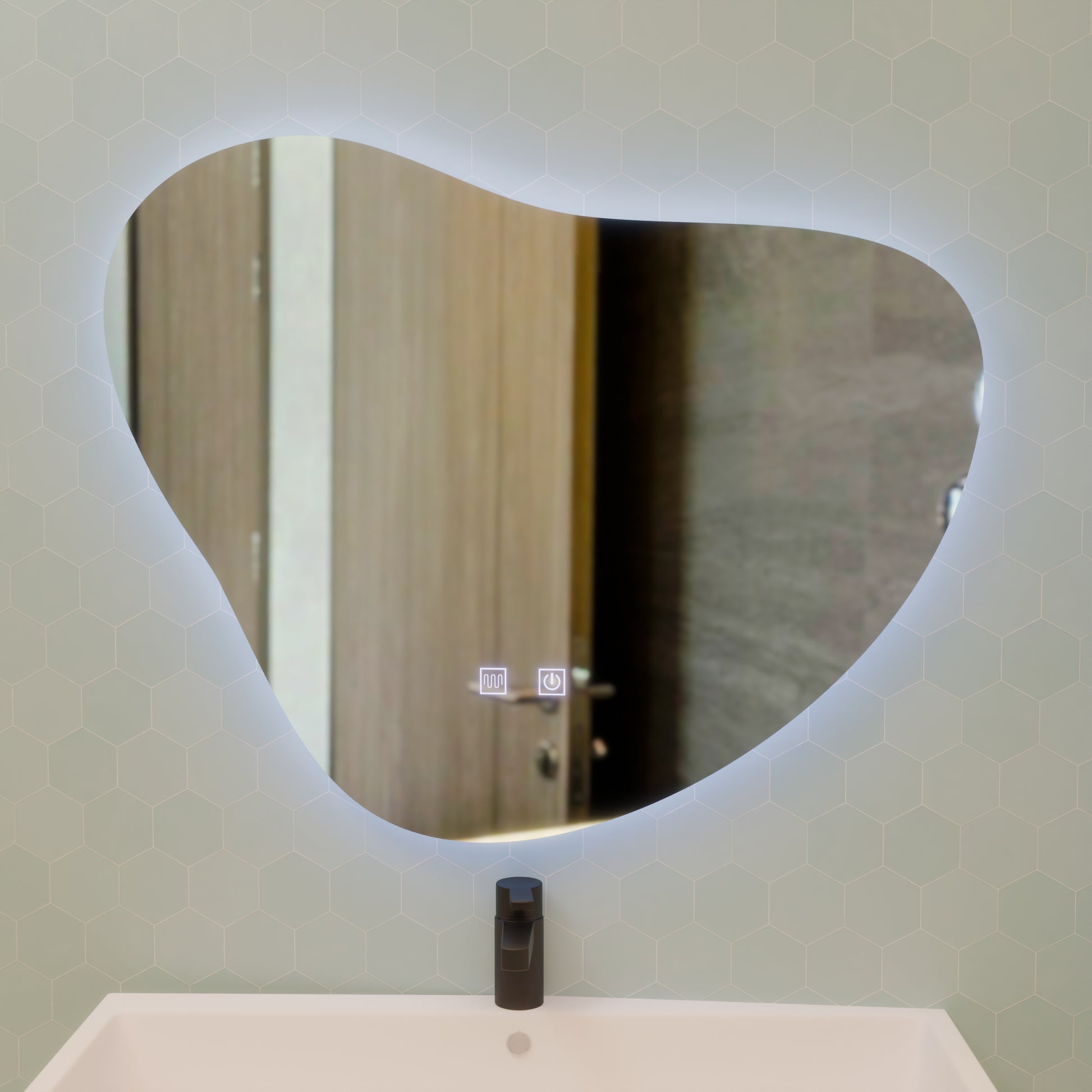 Zrcadlo LED Touch Avonita Demist System 87X70cm, E83S/87X70 Zrcadla Korman E Výchozí název Alessandro Design