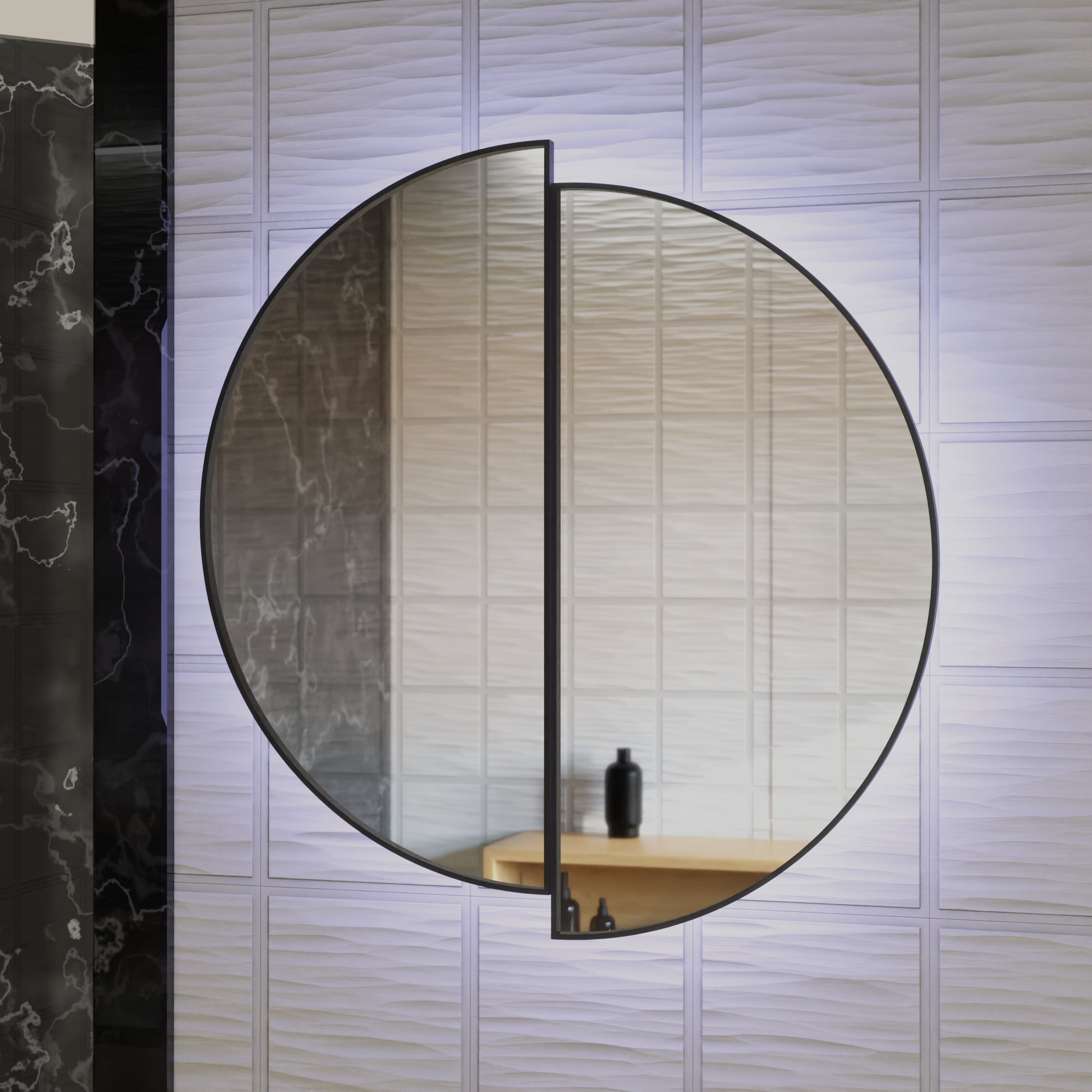 LED Touch Mariah Mirror Demist System 60X60cm Zrcadla Korman E Výchozí název Alessandro Design