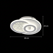 KOMPACTO LED lustr 47W, 3 kruhy, studené/teplé/neutrální světlo, bílé LED lustry Výchozí název Alessandro Design
