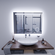 Obdélníkové LED zrcadlo, 80x60cm, Piano Touch, Demister System, Stmívatelné, Studené světlo 6000K Zrcadla Korman E Výchozí název Alessandro Design
