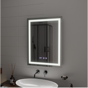 MODENA LED Touch Mirror Odmlžovací systém, hodiny a teplota 60x80 cm Korman S Mirrors Výchozí název Alessandro Design
