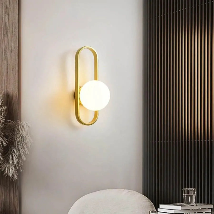 Nástěnné svítidlo Amena 1x E14 White Gold Vnitřní nástěnné svítidlo Výchozí název Alessandro Design