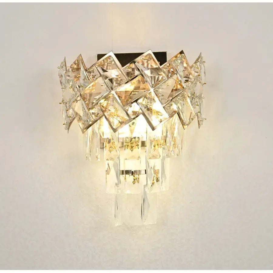 WINDSOR nástěnné svítidlo Cristal, 2x E14, zlaté Interiérové ​​nástěnné svítidlo Výchozí název Alessandro Design