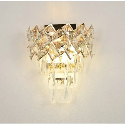 WINDSOR nástěnné svítidlo Cristal, 2x E14, zlaté Interiérové ​​nástěnné svítidlo Výchozí název Alessandro Design