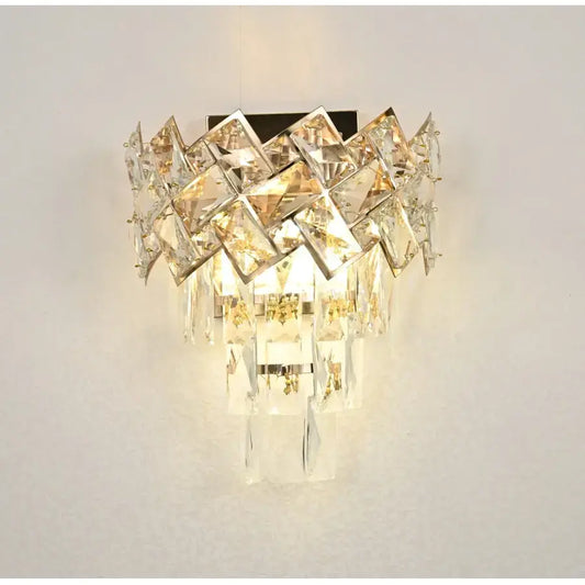 WINDSOR nástěnné svítidlo Cristal, 2x E14, zlaté Interiérové ​​nástěnné svítidlo Výchozí název Alessandro Design