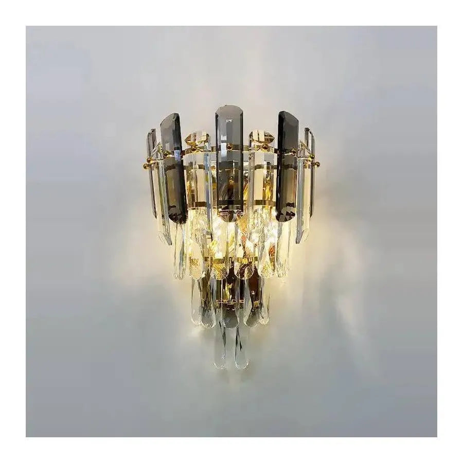 Nástěnné svítidlo Cristal Mayra 2x E14 Gold Interiérové ​​nástěnné svítidlo Výchozí název Alessandro Design