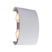 Venkovní a vnitřní nástěnné LED svítidlo Fantas, 4 zdroje x 1W, IP65, kovové, bílé, 3000K Venkovní nástěnná světla Výchozí název Alessandro Design