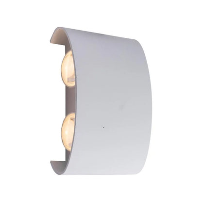 Venkovní a vnitřní nástěnné LED svítidlo Fantas, 4 zdroje x 1W, IP65, kovové, bílé, 3000K Venkovní nástěnná světla Výchozí název Alessandro Design