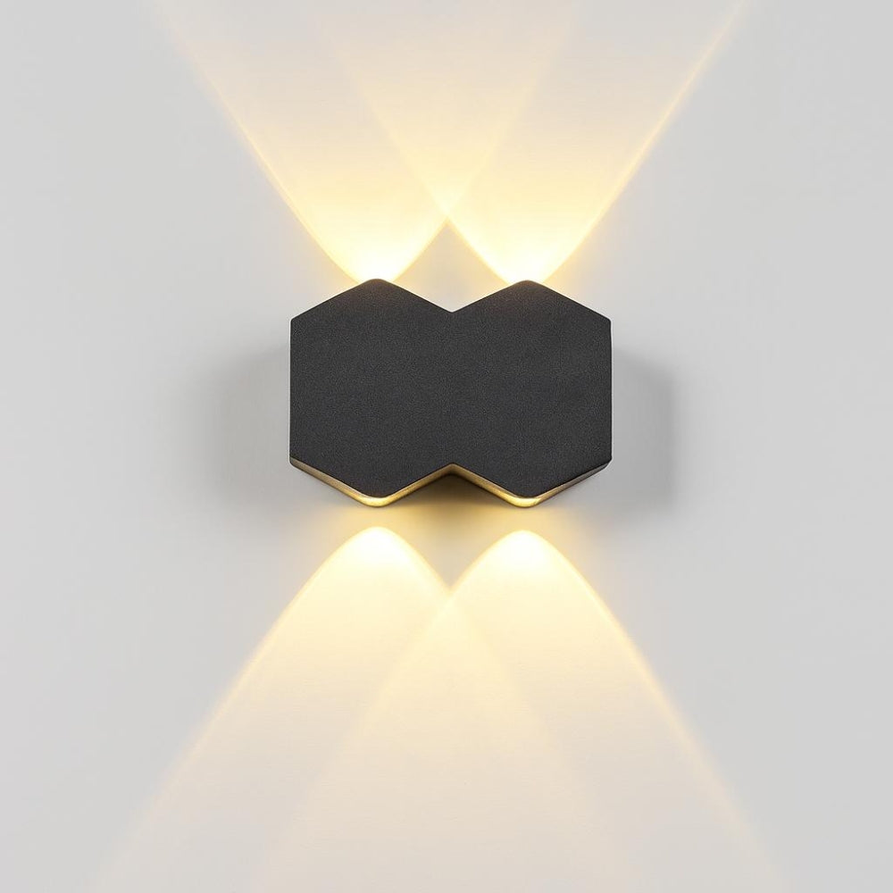 Aplica LED AX231, Exterior si Interior, 4 Surse, 10W, Negru, 3000K Aplice de Exterior Default Title Alessandro Design