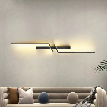 Avyaan LED nástěnné svítidlo 22W Černá Vnitřní nástěnná svítidla Výchozí název Alessandro Design