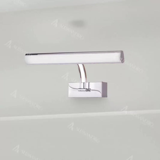 LED koupelnové nástěnné svítidlo Georgi, 24W, stříbrné koupelnové nástěnné svítidlo Výchozí název Alessandro Design