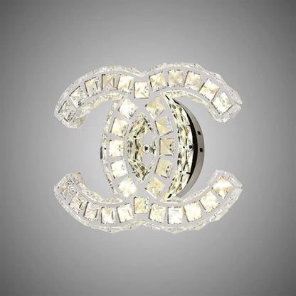 Křišťálové LED nástěnné svítidlo YANIRA 28W, studené/teplé/neutrální světlo, lesklý chromový lesk LED Crystal Výchozí název Alessandro Design