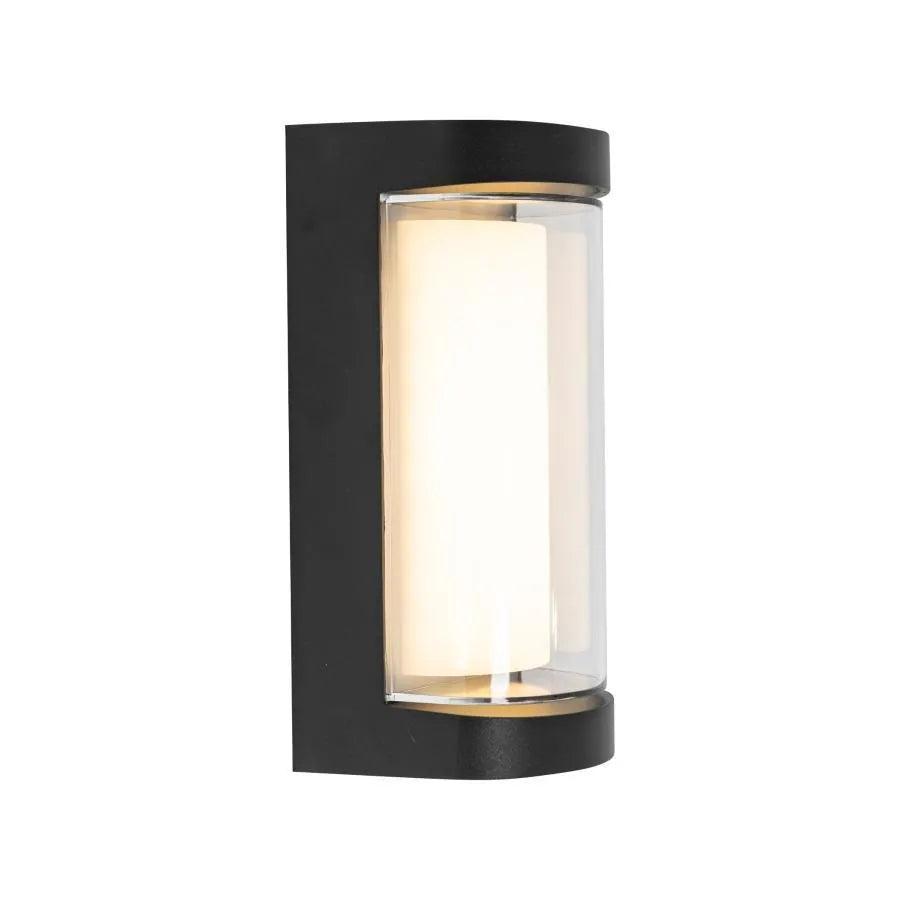 Venkovní nástěnné LED svítidlo Han, 8W, kov, černá Venkovní nástěnná svítidla Výchozí název Alessandro Design