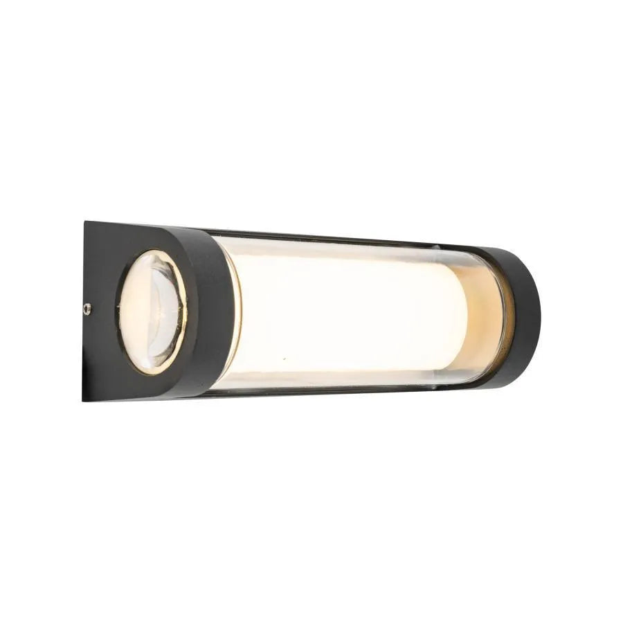 Venkovní nástěnné LED svítidlo Han, 8W, kov, černá Venkovní nástěnná svítidla Výchozí název Alessandro Design