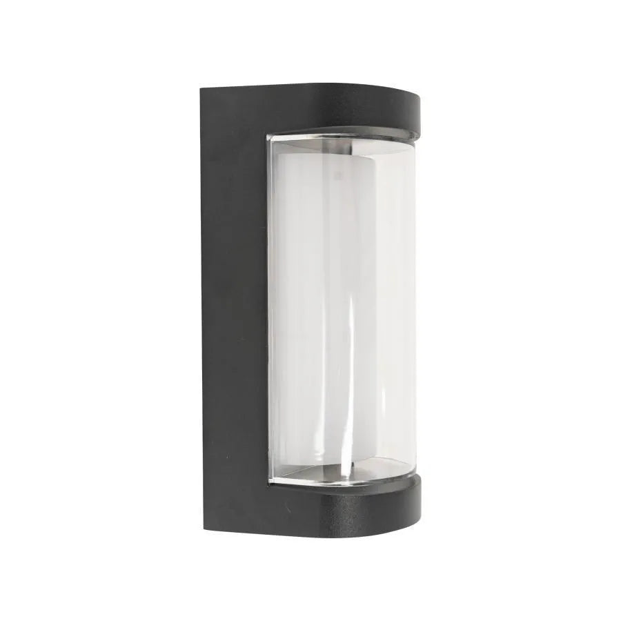 Venkovní nástěnné LED svítidlo Han, 8W, kov, černá Venkovní nástěnná svítidla Výchozí název Alessandro Design