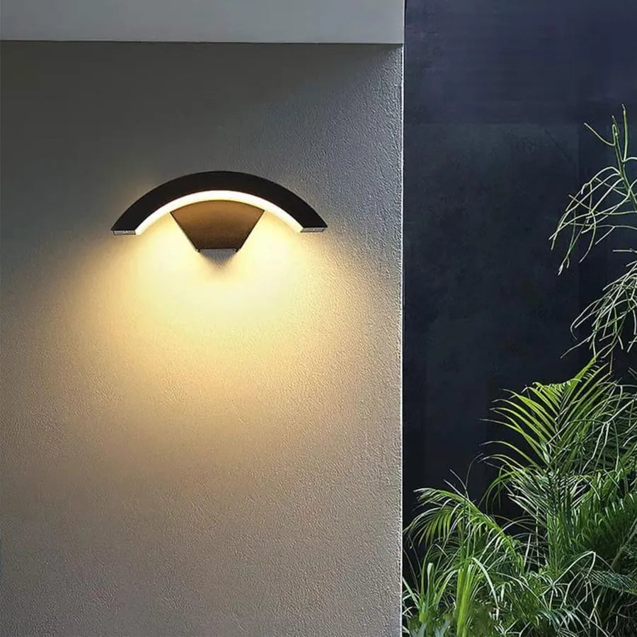 Venkovní nástěnné LED svítidlo Harera, 12W, kov, černá Venkovní nástěnné svítidlo Výchozí název Alessandro Design