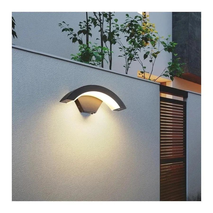 Venkovní nástěnné LED svítidlo Harera, 12W, kov, černá Venkovní nástěnné svítidlo Výchozí název Alessandro Design