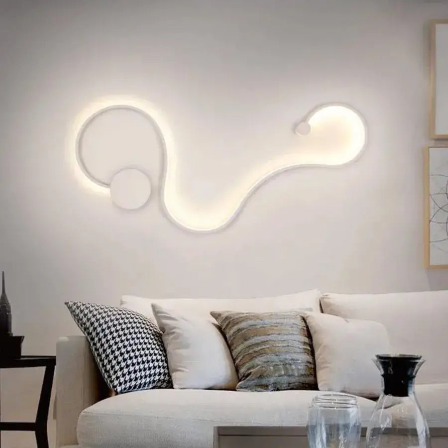 LED lampa Deborah 38W Dekorativní studená/teplá/neutrální světlý kov a bílá silikonová vnitřní svítidla Výchozí název Alessandro Design