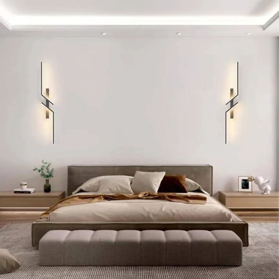 LED nástěnné svítidlo Elliana 18W Bílá Černá Vnitřní nástěnná svítidla Výchozí název Alessandro Design