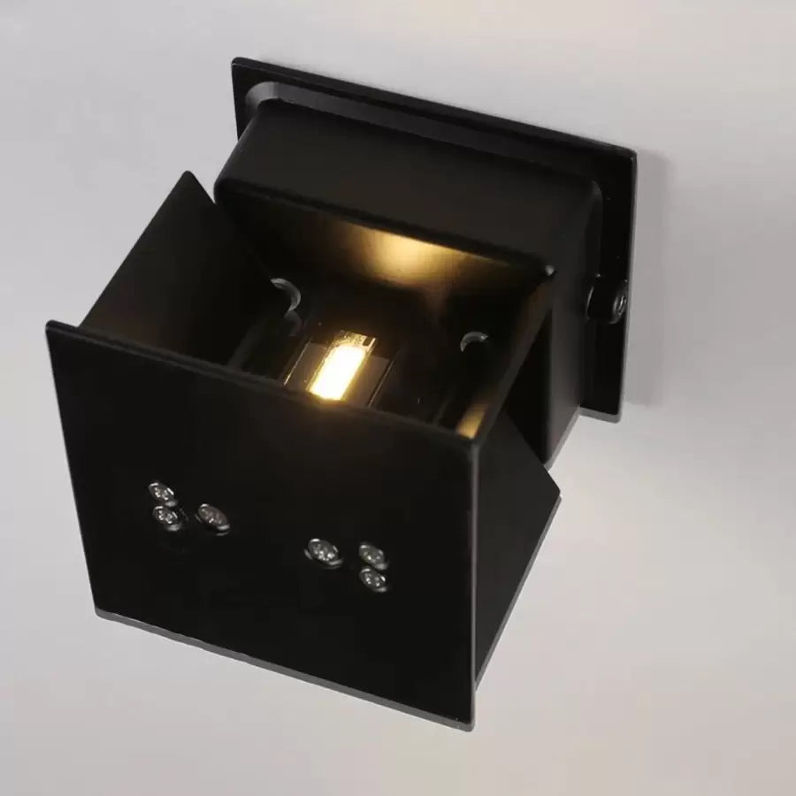 Venkovní nástěnné LED svítidlo Aryan 5W Black Venkovní nástěnné svítidlo Výchozí název Alessandro Design