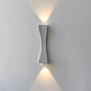 Augustine 6W Venkovní nástěnné LED svítidlo Bílé Venkovní nástěnné světlo Výchozí název Alessandro Design