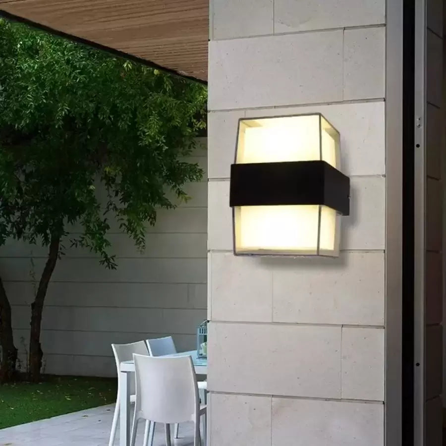 Venkovní nástěnné LED svítidlo Kennedy 12W Bílá Černá Venkovní nástěnná svítidla Výchozí název Alessandro Design
