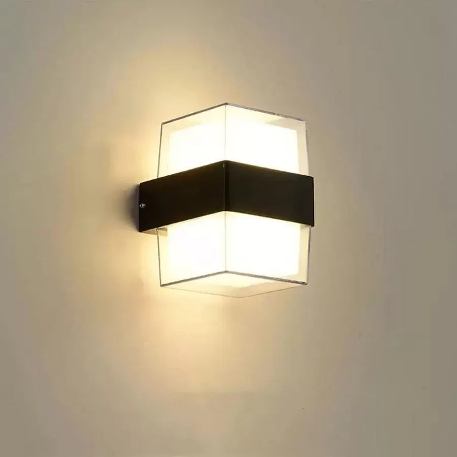 Venkovní nástěnné LED svítidlo Kennedy 12W Bílá Černá Venkovní nástěnná svítidla Výchozí název Alessandro Design