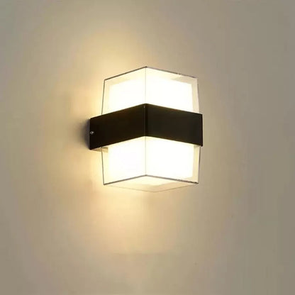 Venkovní nástěnné LED svítidlo Kennedy 12W Bílá Černá Venkovní nástěnná svítidla Výchozí název Alessandro Design