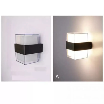 Venkovní nástěnné LED svítidlo Kennedy 12W Bílá Černá Venkovní nástěnná svítidla Výchozí název Alessandro Design