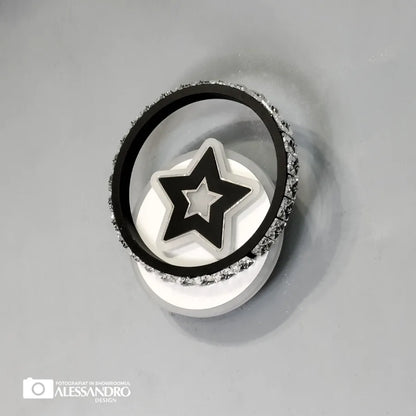 Nástěnné LED svítidlo Hadley 24W Bílá Černá Vnitřní nástěnná svítidla Výchozí název Alessandro Design