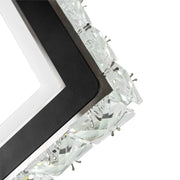TERRANO LED nástěnné svítidlo s krystaly, čtvercové, 24W, studené/teplé/neutrální světlo, černá a nerezová vnitřní nástěnná svítidla Výchozí název Alessandro Design