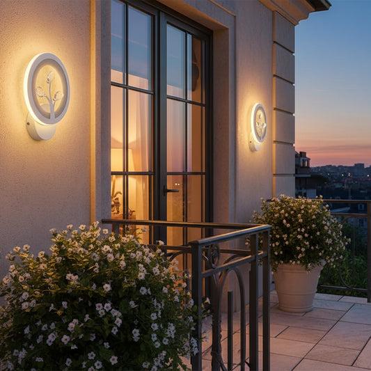 DAISY LED nástěnné svítidlo, 14W, studené/teplé/neutrální světlo, bílé s Crystal Vnitřní nástěnná svítidla Výchozí název Alessandro Design