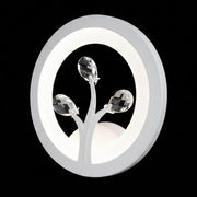 DAISY LED nástěnné svítidlo, 14W, studené/teplé/neutrální světlo, bílé s Crystal Vnitřní nástěnná svítidla Výchozí název Alessandro Design