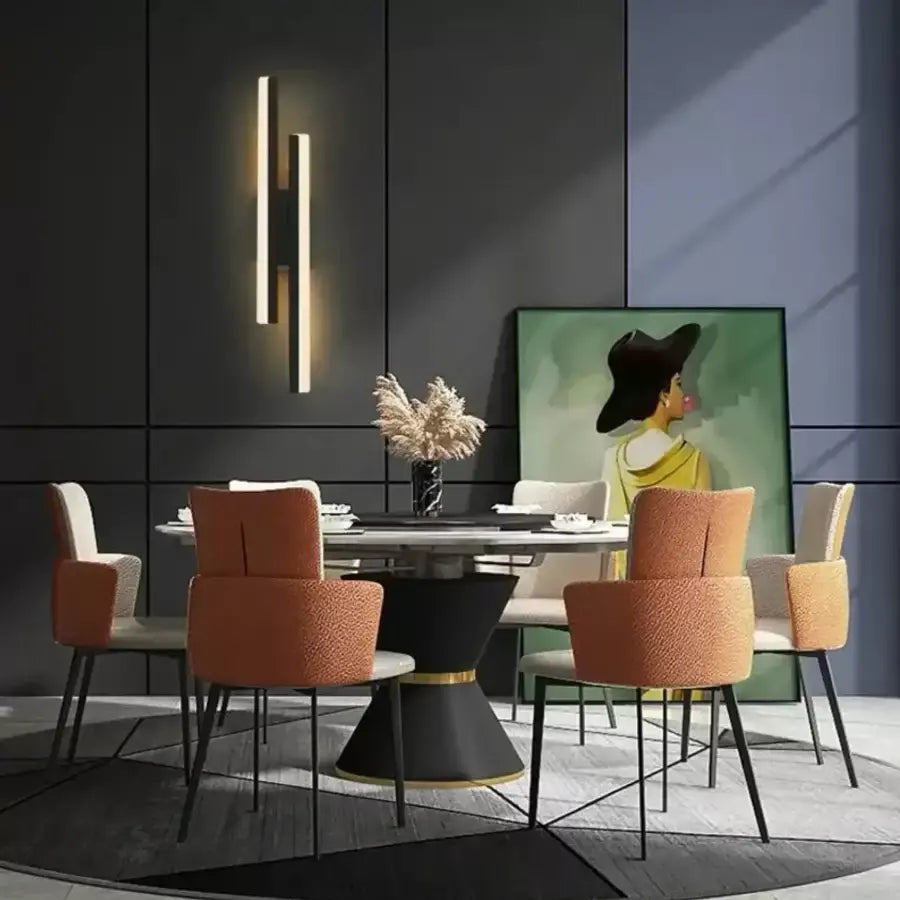 Lyra LED nástěnné svítidlo, 18W, akryl, černá bílá Vnitřní nástěnná svítidla Výchozí název Alessandro Design