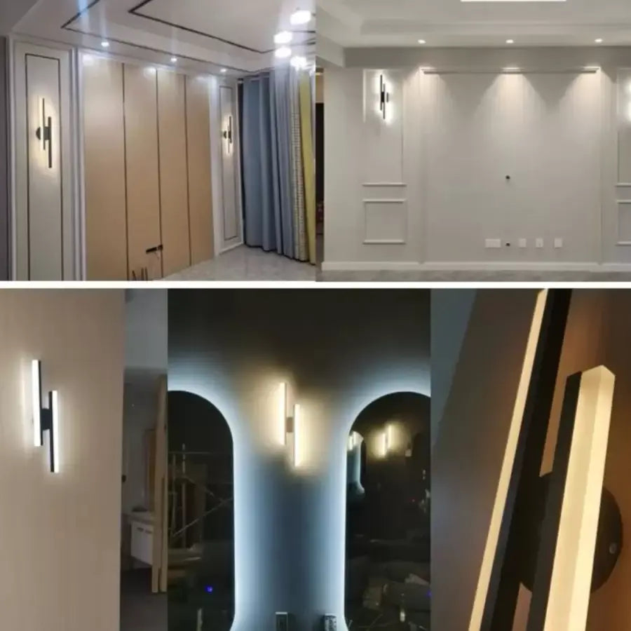 Lyra LED nástěnné svítidlo, 18W, akryl, černá bílá Vnitřní nástěnná svítidla Výchozí název Alessandro Design