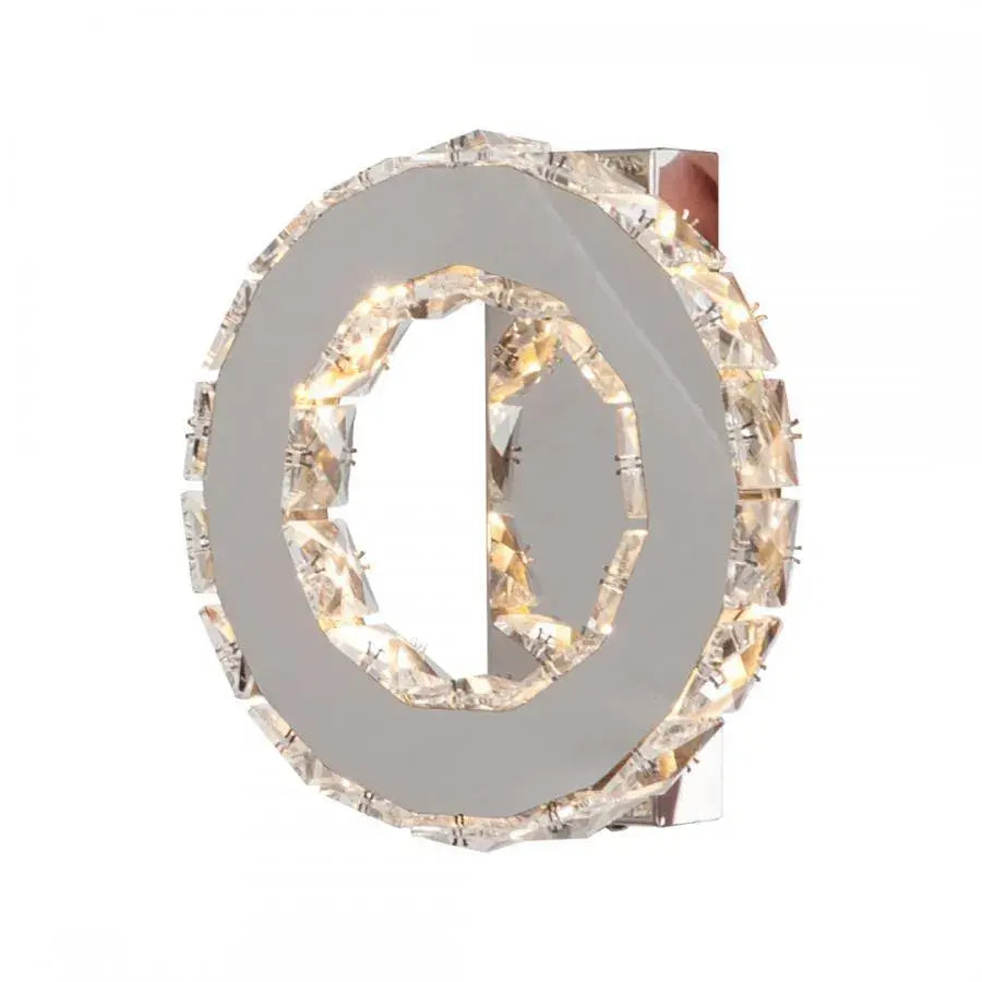 Křišťálový LED lustr MAJORA 8W, Průměr 20cm, Studené/Teplé/Neutrální světlo, Lesklý chrom Crystal LED Lustry Výchozí název Alessandro Design