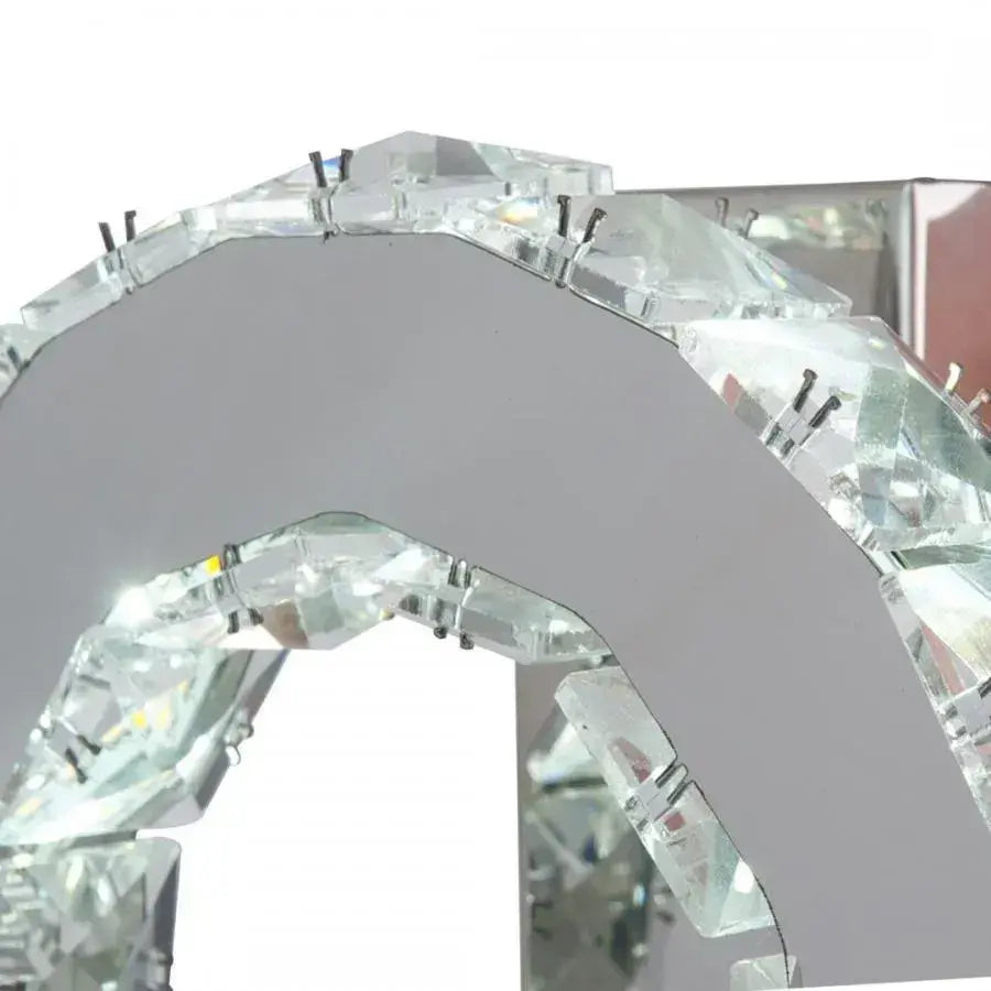 Křišťálový LED lustr MAJORA 8W, Průměr 20cm, Studené/Teplé/Neutrální světlo, Lesklý chrom Crystal LED Lustry Výchozí název Alessandro Design
