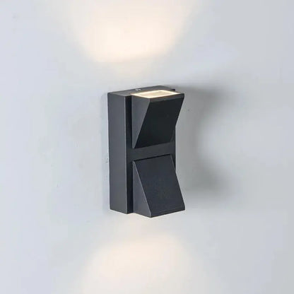 Venkovní nástěnné světlo Scarlet LED, 6W, černá, kov, IP65, 3000K Venkovní nástěnná světla Výchozí název Alessandro Design