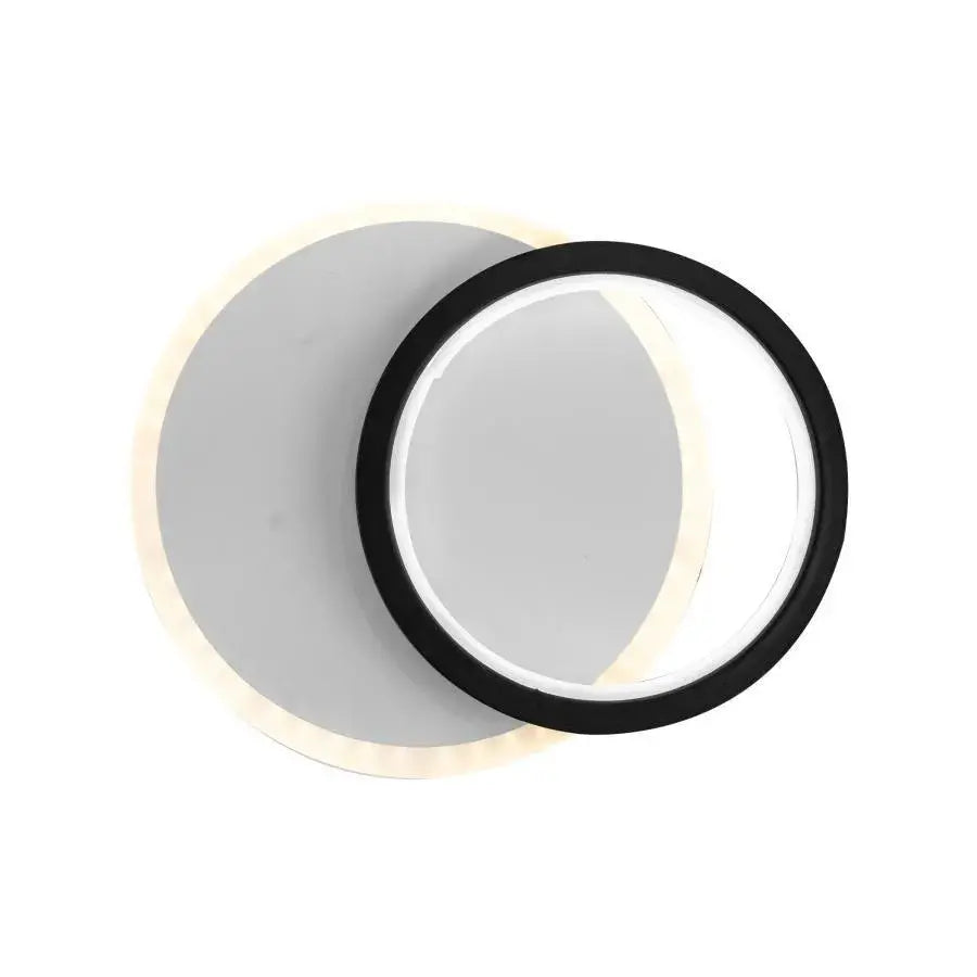 SMALON LED nástěnné svítidlo 26W, 2 kruhy, studené/teplé/neutrální světlo, černá bílá LED lustr Výchozí název Alessandro Design