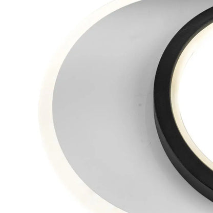 SMALON LED nástěnné svítidlo 26W, 2 kruhy, studené/teplé/neutrální světlo, černá bílá LED lustr Výchozí název Alessandro Design