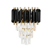 Křišťálové lustrové světlo VERSAILLES Piccolo, 2xE14, černá vnitřní nástěnná svítidla Výchozí název Alessandro Design