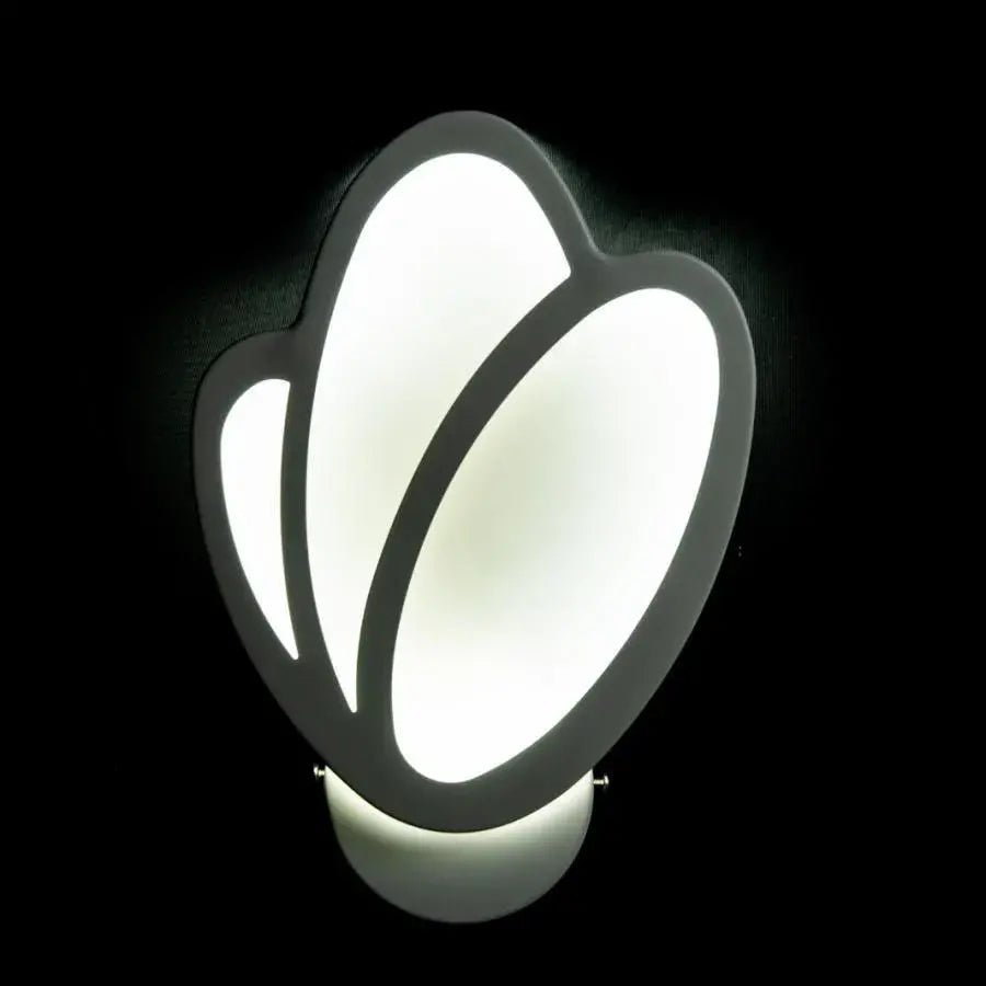 Tulipánové LED nástěnné světlo 15W, studené/teplé/neutrální světlo 3000K/4000K/6000K, bílé, kovové a akrylové vnitřní nástěnné osvětlení Výchozí název Alessandro Design