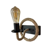 Nástěnná lampa Yolanda 1x E27 Hnědá Černá Vnitřní nástěnná svítidla Výchozí název Alessandro Design