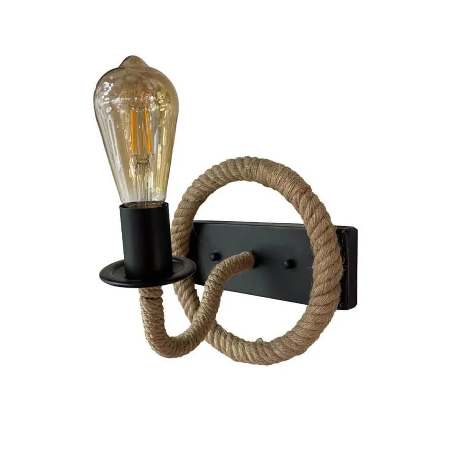 Nástěnná lampa Yolanda 1x E27 Hnědá Černá Vnitřní nástěnná svítidla Výchozí název Alessandro Design
