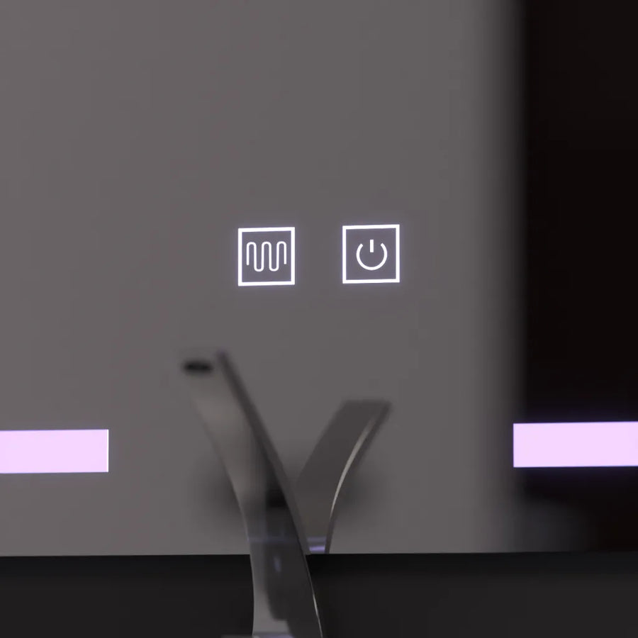 Obdélníkové LED zrcadlo 60x80cm, Touch Vesta, Demist System, Stmívatelné koupelnové zrcadlo s LED a Demist Výchozí název Alessandro Design
